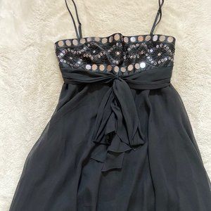 BCBG Silk Sequin Whitney Dress